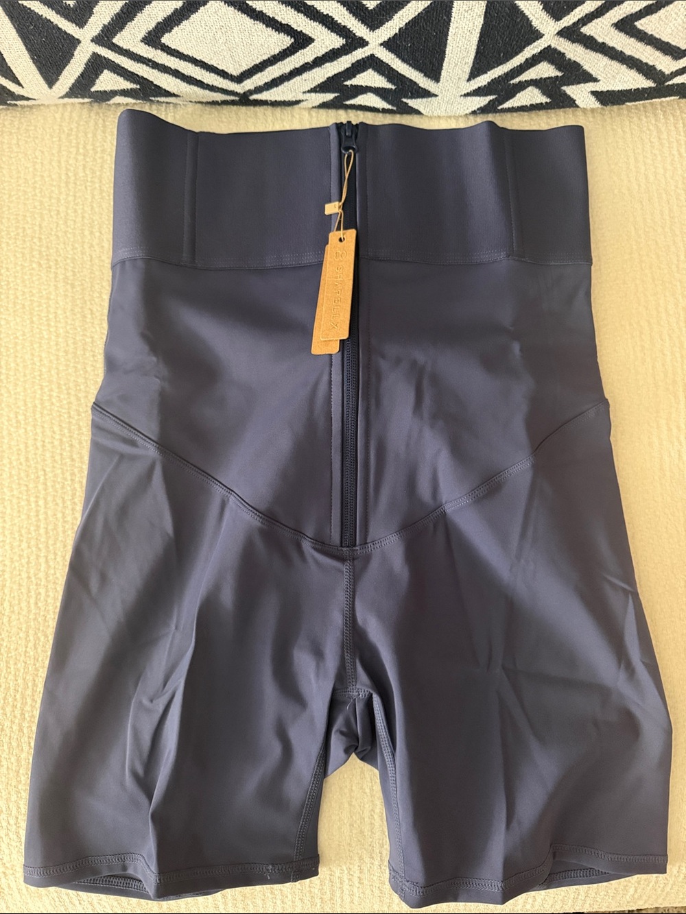 High-Waist Black Women's Shaping Shorts